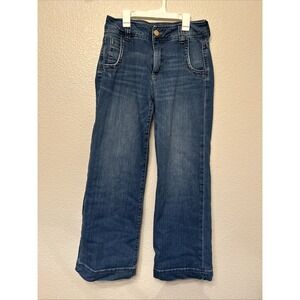 KUT From The Kloth Womens Meg Wide Leg High Rise Jeans Size 4 Blue Denim